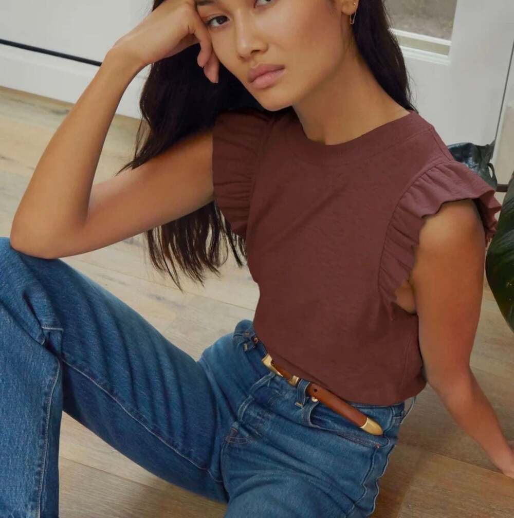 XS - Nation LTD Los Angeles ($85) Paulette Tank in Pinot Noir